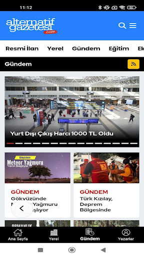 Kırklareli Alternatif Gazetesi ekran görüntüsü