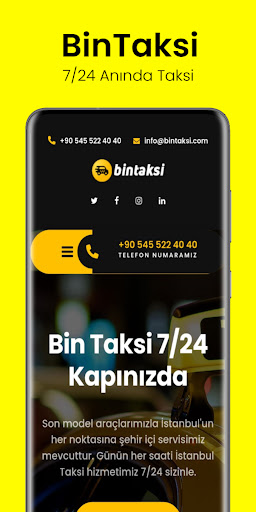 BinTaksi - 7/24 Taksi ekran görüntüsü