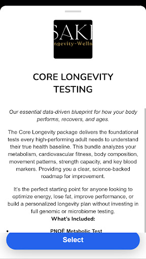 SAKE Longevity and Wellness ekran görüntüsü