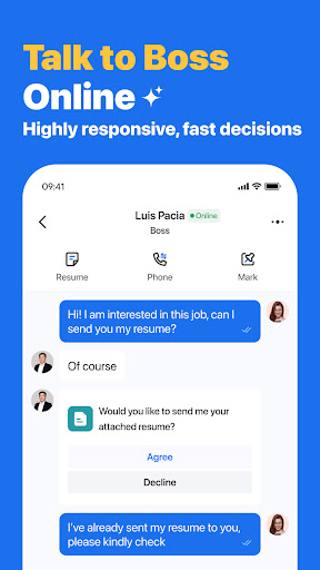 bossjob: Chat & Job Search ekran görüntüsü