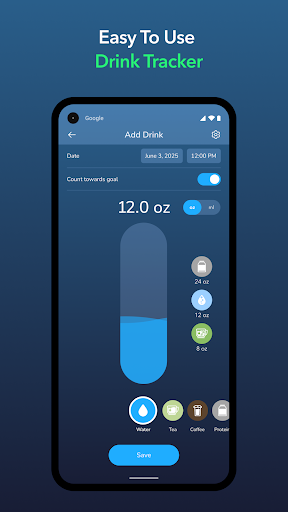 HidrateSpark Su Takip Cihazı ekran görüntüsü