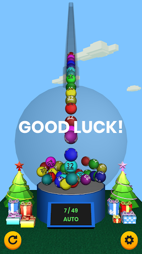 Lotto number generator machine ekran görüntüsü