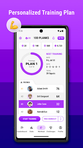 Plank Workout & Fitness App ekran görüntüsü