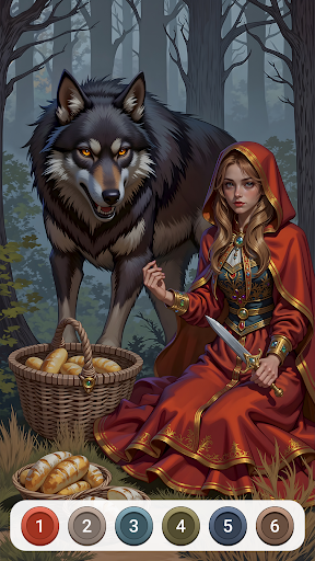 Dark Fairytale Color by Number ekran görüntüsü