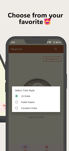 Flip a Coin ekran görüntüsü