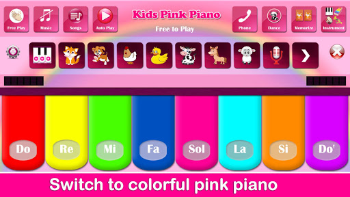 Kids Pink Piano ekran görüntüsü