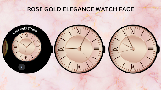 Rose Gold Elegance Watch Face ekran görüntüsü