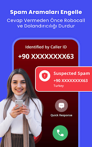 Caller ID ve Spam Engelleyici ekran görüntüsü