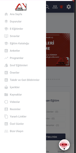 Tepe Akademi ekran görüntüsü