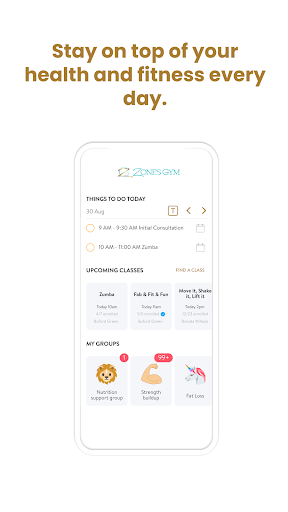 Zones Gym ekran görüntüsü