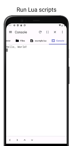 LuaDroid - ide for lua ekran görüntüsü