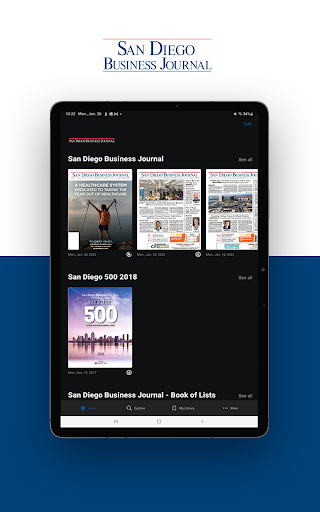 San Diego Business Journal ekran görüntüsü