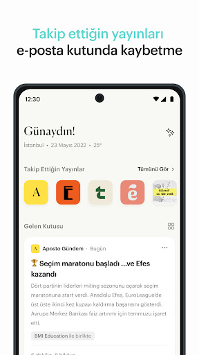 Aposto ekran görüntüsü
