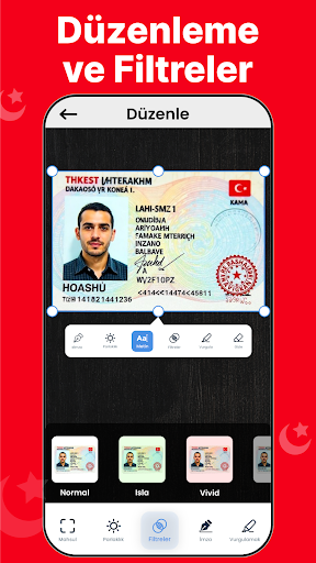 Kimlik Kartı Tarayıcı - Tarama ekran görüntüsü