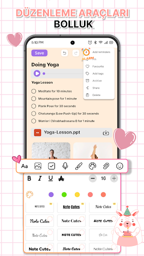 Cute Notes: Defter ve Düzenle ekran görüntüsü