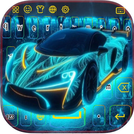 Racing Sports Car Keyboard