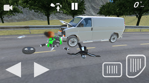 Moto Crash Simulator: Accident ekran görüntüsü