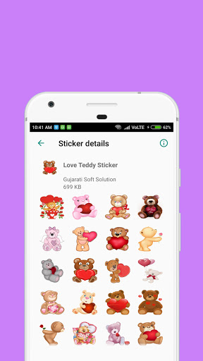 Teddy Bears Stickers ekran görüntüsü