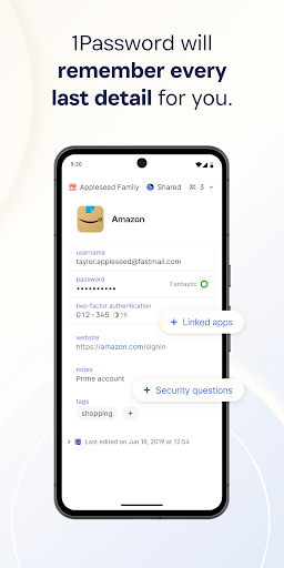 1Password: Password Manager ekran görüntüsü