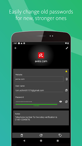 Avira Password Manager ekran görüntüsü
