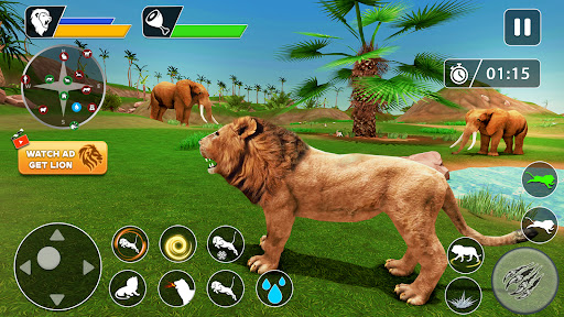 Lion Games Animal Simulator 3D ekran görüntüsü