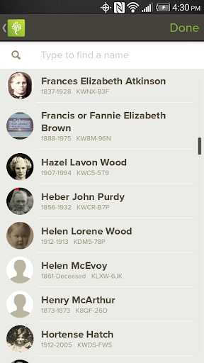 FamilySearch Memories ekran görüntüsü