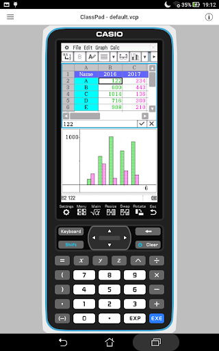 CASIO ClassPad ekran görüntüsü