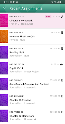 PowerSchool Mobile ekran görüntüsü