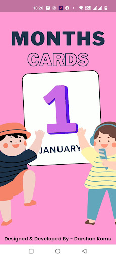 Months Flashcard For Kids ekran görüntüsü