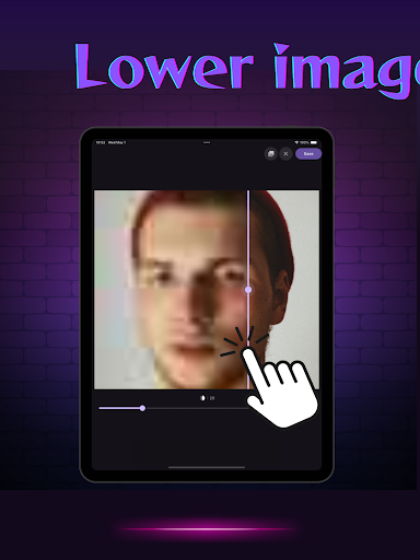 Düşük çöz. piksel foto düzen. ekran görüntüsü
