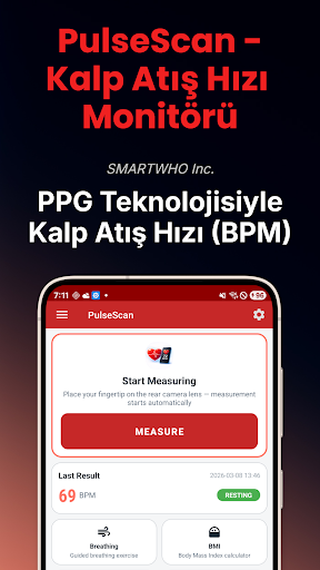 PulseScan - Heart Rate Monitor ekran görüntüsü