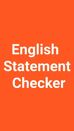 English Statement Checker ekran görüntüsü