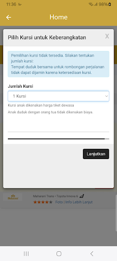 Maharani Trans ekran görüntüsü