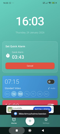 Video Alarm: Wake Up Fun ekran görüntüsü
