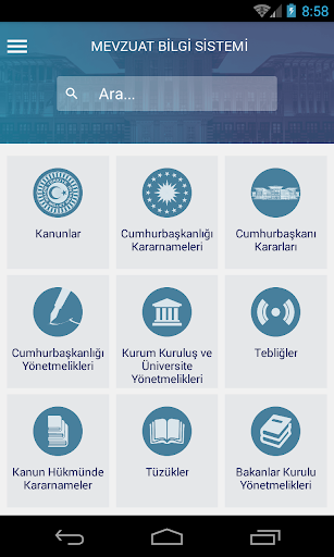 T.C. Mevzuat Bilgi Sistemi ekran görüntüsü