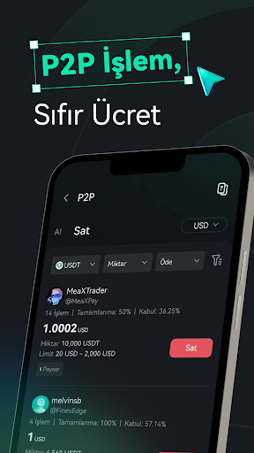 CoinEx:  BTC & Kripto Al Sat ekran görüntüsü