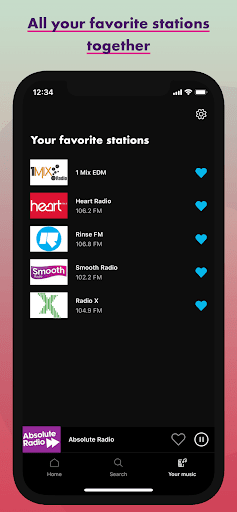 InstantRadio ekran görüntüsü