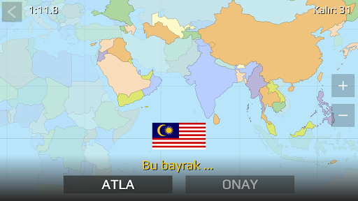 Dünya Haritası Sınav ekran görüntüsü