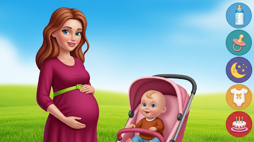 Anne ve yenidoğan bebek kreş ekran görüntüsü