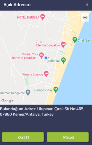 Açık Adresim ekran görüntüsü