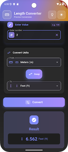 Length Converter ekran görüntüsü
