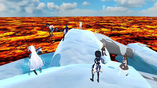The floor is lava game parkour ekran görüntüsü