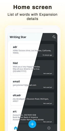 Writing Star: Text Expander ekran görüntüsü