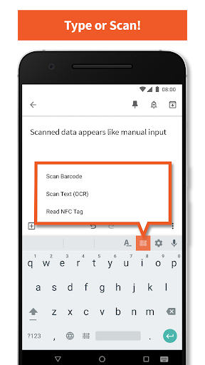 Scanner Keyboard ekran görüntüsü