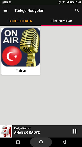 Türk Radyo İstasyonlar ekran görüntüsü