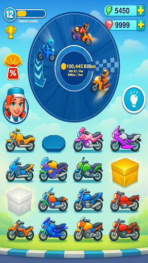 Merge Bike Idle Games ekran görüntüsü