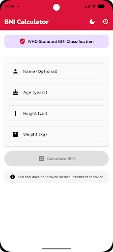 bmi checker ekran görüntüsü