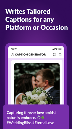 AI Caption Generator, Writer ekran görüntüsü