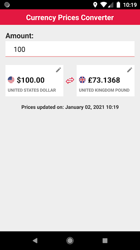 Precios de Divisas - Conversor ekran görüntüsü