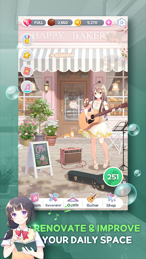 Guitar Girl Match 3 ekran görüntüsü